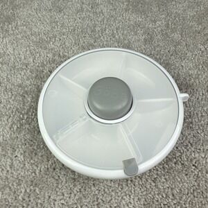 GoBe Kids' Snack Spinner 6" 5 Compartments Dishwasher Safe Gray